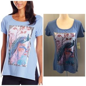 Lucky Brand peacock graphic tee